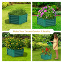 Sunnydaze Steel Raised Garden Bed