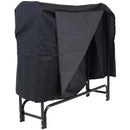 Sunnydaze 4-Foot Outdoor Firewood Log Rack - Cover & Combo Option Available