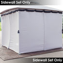 Sunnydaze 10' x 13' Gazebo 4-Piece Polyester Sidewall Set