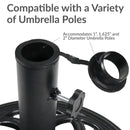 Sunnydaze Patio Umbrella Base for Market Umbrella