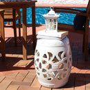 Sunnydaze Ceramic Garden Stool Side Table