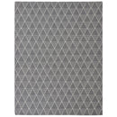 7x10 Sunnydaze Lattice Perfection Indoor Area Rug in Charcoal