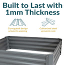 Sunnydaze Steel Raised Garden Bed