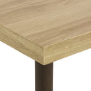 Sunnydaze Industrial Coffee Table with Cross Legs - Brown