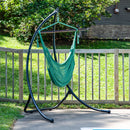 Sunnydaze Outdoor Extra Large Caribbean Polyester Rope Hammock Chair