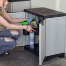 Sunnydaze Plastic Garage Storage Cabinet with Adjustable Shelf