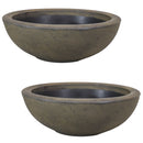 Sunnydaze Percival Indoor/Outdoor Planter Pot, Sable Finish, 21-Inch Diameter