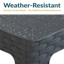 Sunnydaze Plastic Square Patio Side Table