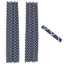 Sunnydaze Designer Eyelet Indoor/Outdoor Curtain Panels - 52" x 108"