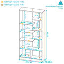 Image showing the overall product dimensions including height, depth and width.