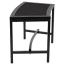 Sunnydaze Curved Outdoor Bench - Mesh Metal Patio Bench