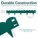 Sunnydaze Metal Landscape Edging - Set of 5 - 42" Sections