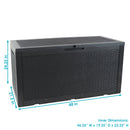 Sunnydaze Outdoor Lockable Deck Storage Box