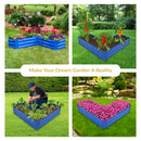 Sunnydaze Galvanized Steel Raised Garden Bed