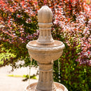 Sunnydaze Cyprus 3-Tier Polyresin Outdoor Water Fountain - 39" H