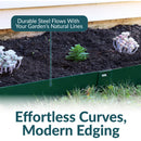 Sunnydaze Metal Landscape Edging - Set of 5 - 42" Sections