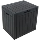 Sunnydaze Small Deck Box with Storage and Lockable Lid - 32 Gal.