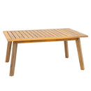 Sunnydaze 4-Piece Wood Patio Conversation Set – Wood Lounge Furniture