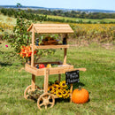 Sunnydaze Country Market Flower Cart Display Stand - 49.25" H