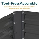 Sunnydaze Galvanized Steel Raised Garden Bed